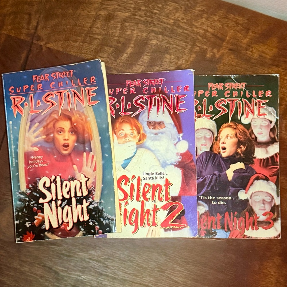 Fear Street Silent Night Trilogy 90s RL Stine Super Chiller YA Paperback Series